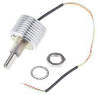 pe60l0flw100ma Vishay PE60 10Ω Rotary Potentiometer 1-Gang Panel Mount, PE60L0FLW100MA