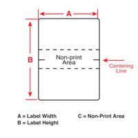 m4-141-499 Brady B-499 on Black on White Label, 25.40 mm Width