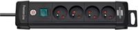 1390001064 brennenstuhl Type E - French 4 Gang Distribution Unit, 1.8m Cable, No, 16A, 230 V, No, Surge Protected