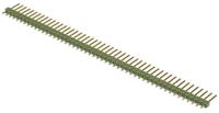 5-826648-0 TE Connectivity AMPMODU MOD II Series Straight Through Hole Pin Header, 50 Contact(s), 2.54 mm Pitch, 1 Row, Unshrouded