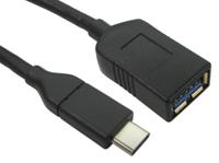 186-3058 RS PRO USB 3.0, USB 3.1, Male USB C to Female USB A, 1m