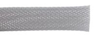 408-233 RS PRO Expandable Braided PET Grey Cable Sleeve, 20mm Diameter, 5m Length