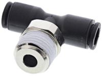 3108-16-21 Legris LF3000 Series Tee Threaded Adaptor, Push In 16 mm to Push In 16 mm, Threaded-to-Tube Connection Style