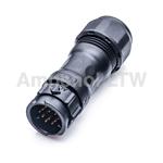 cd-12bffa-ql8mp0 Amphenol Industrial Circular Connector, 12 Contacts, Cable, Standard Connector, Socket, Female, IP68, X-LOK Series
