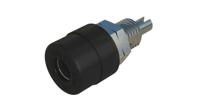 930176100 Hirschmann Test & Measurement Black Female Banana Socket, 4 mm Connector, Solder Termination, 32A, 30 V ac, 60V dc, Tin