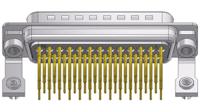 dts37pyc2m47un Deltron Connectors DTS 37 Way D-sub Connector Plug, 2.54mm Pitch