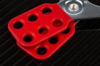 489-147 RS PRO Red 6-Lock Steel Hasp Lockout, 38mm Shackle, 38mm Attachment