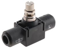 7770-12-00 Legris 7770 Series Tube In-line Regulator, 12mm Tube Inlet Port x 12mm Tube Outlet Port
