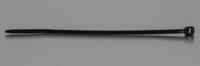 664-2887 RS PRO Cable Tie, Sub Miniature, 71mm x 1.6 mm, Black Nylon, Pk-100