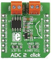 mikroe-1893 MikroElektronika MIKROE-1893 ADC2 Click Converter Module Signal Conversion Development Kit