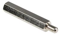 806-6654 RS PRO Standoff, M5 x M5 Thread, 40mm Body, Brass, Male/Female, 8mm Stud