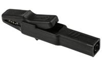 932435100 Hirschmann Test & Measurement Crocodile Clip 4 mm Connection, Brass Contact, 25A, Black