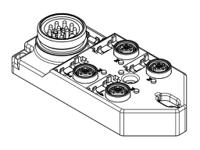 1202480068 Brad from Molex Cable, M12, 4 port