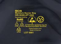 70068 SCS Moisture Barrier Bag 152mm(W)x 203mm(L)