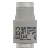 63d33 Eaton 63A DIII Bottle Fuse, E33 Thread Size, gG, 500V ac