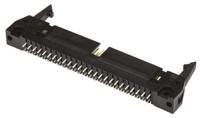 1-5499922-0 TE Connectivity AMP-LATCH Series Straight Through Hole PCB Header, 50 Contact(s), 2.54 mm Pitch, 2 Row, Shrouded