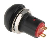 820-7549 RS PRO Miniature Push Button Switch, Latching, PCB, 13.6mm Cutout, SPST, 30V dc, IP67