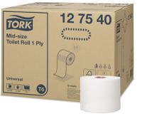 127540 Tork 27 rolls of Toilet Roll, 1 ply