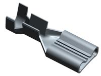 1742883-1 TE Connectivity FASTON .187 Grey Uninsulated Female Spade Connector, Receptacle, 4.75 x 0.81mm Tab Size, 0.5mm² to