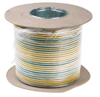 836-0919 RS PRO Green/Yellow 6mm² Hook Up Wire, 10 AWG, 7/1.03 mm, 100m, PVC Insulation