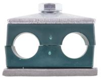 145-9766 RS PRO Double Tube Clamp for 16mm tube
