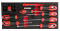 125-3059 RS PRO F99-E3901 Hexagon; Phillips; Pozidriv; Slotted; Star Bit Holder & Standard Screwdriver Set, 39-Piece