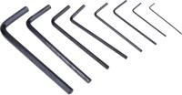 450-1018 RS PRO 8 piece L Shape Imperial Hex Key Set, 0.028 → 5/64in