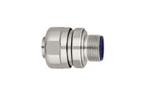 166-41601-psrsc16-fmcffss-m16-ss316npbpa6-ml HellermannTyton Straight, Cable Conduit Fitting, 16mm Nominal Size, M16, Nickel Plated Brass, Silver