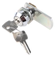 f6e-03-2-405e Euro-Locks a Lowe & Fletcher group Company Camlock, 19mm Panel-to-Tongue, 20.1 x 17.6mm Cutout, Key Unlock