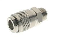 176-1899 RS PRO Nickel Plated Brass Female Quick Air Coupling, G 1/8 Male Threaded