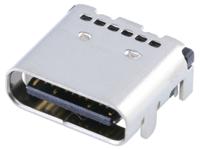 2216100001 Molex Right Angled, Top Mount, Socket- Single Port Type USB Type C Plug USB 3.2 USB Connector