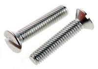 527-202 RS PRO Slot M4 Countersunk A2 304 Stainless Steel Machine Screws DIN 963 x 20.0mm