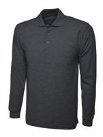 284-8218 RS PRO Charcoal 50% Cotton, 50% Polyester Polo Shirt, UK- M, EUR- M