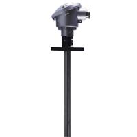 90212010-415-1003-1-15-500-668000 Jumo RTD Temperature Probe, 15mm Dia, 500mm Long, 3 Wire, DIN Rail, Class B +600°C Max