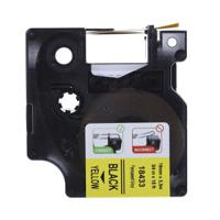18433 Dymo Black on Yellow Label Printer Tape, 5.5 m Length, 19 mm Width