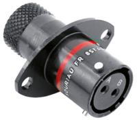 8sta01002sn Souriau Sunbank by Eaton Circular Connector, 2 Contacts, Panel, Standard Connector, Socket, Female, IP67, 8STA Series