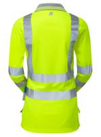 p702-24 PULSAR P702 Yellow Women Hi Vis Polo Shirt, 47 → 49in
