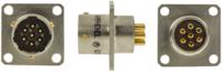 62gb-12e10-07pn416 Amphenol Limited, 62GB, Nickel Iron Alloy 7 Way Box Mount MIL Spec Circular Connector Receptacle, Pin Contacts,Shell