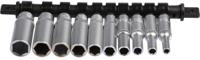 499-2543 RS PRO 10-Piece Metric 1/4 in Deep Socket Set , 6 point