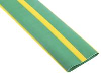 268-5057 RS PRO Halogen Free Heat Shrink Tubing, Green/Yellow 38.1mm Sleeve Dia. x 1.2m Length 2:1 Ratio