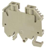 9537470000 Weidmuller WDU Series Brown Feed Through Terminal Block, 6mm², Single-Level, Screw Termination