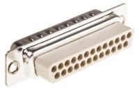 dbc25sp-nw MH Connectors MHD 25 Way Cable Mount D-sub Connector Plug, 2.77mm Pitch