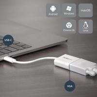 cdp2vgaw StarTech.com USB C to VGA Adapter, USB 3.1, 1 Supported Display(s) - 1920 x 1200