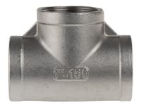 499-3007 RS PRO Stainless Steel Pipe Fitting, Tee Circular Tee, Female G 1in x Female G 1in x Female G 1in