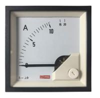 186-2447 RS PRO Analogue Panel Ammeter 20 (Input)A AC, 68mm x 68mm, 1 % Moving Iron