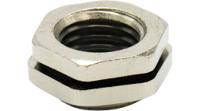 rnd-465-00427 RND Cable Gland Adapter, M20 x 1.5 Exterior Thread, M16 x 1.5 Interior Thread, Nickel Plated Brass, RND 465 Series