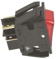 c6053alnaeb Arcolectric (Bulgin) Ltd Illuminated DPST, On-Off Rocker Switch Panel Mount