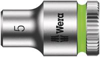 05003503001 Wera 1/4 in Drive 5mm Standard Socket, 6 point, 23 mm Overall Length