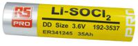 192-3537 RS PRO Lithium Thionyl Chloride 3.6V, DD DD Battery