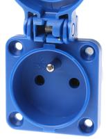 0-576-67 Legrand IP44 Blue Socket, Rated At 16A